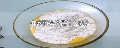 ​麻薯预拌粉是什么成分