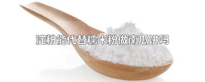 ​淀粉能代替糯米粉做南瓜饼吗