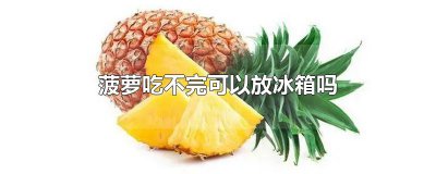 ​菠萝吃不完可以放冰箱吗