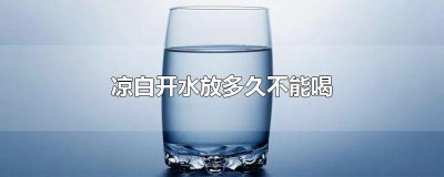 ​凉白开水放多久不能喝