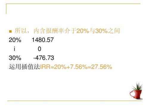 内含报酬率是什么意思（内含报酬率的解释）