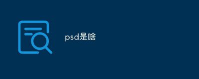 ​psd是什么意思的缩写（网络用语psd的意思）