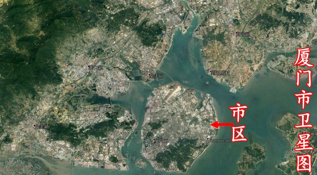 厦门老八市全景图（从卫星地图看厦门）(1)