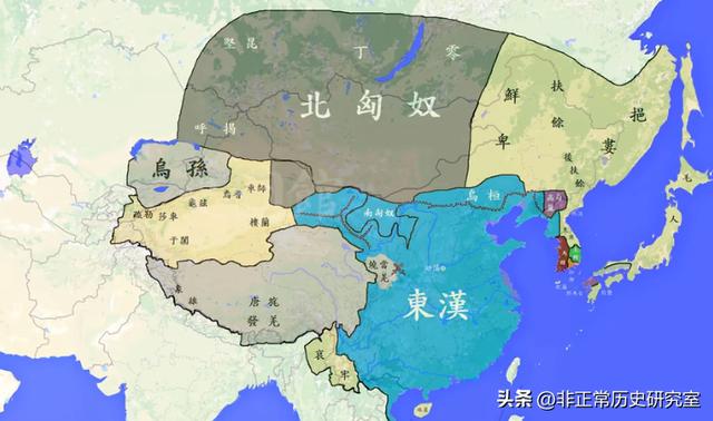 古代地图超清版全图突厥（从历史地图看困扰北方三千年的游牧民族的兴盛衰亡）(6)