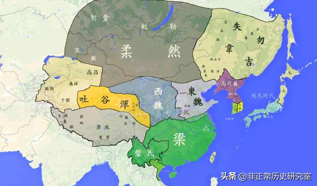 古代地图超清版全图突厥（从历史地图看困扰北方三千年的游牧民族的兴盛衰亡）(13)