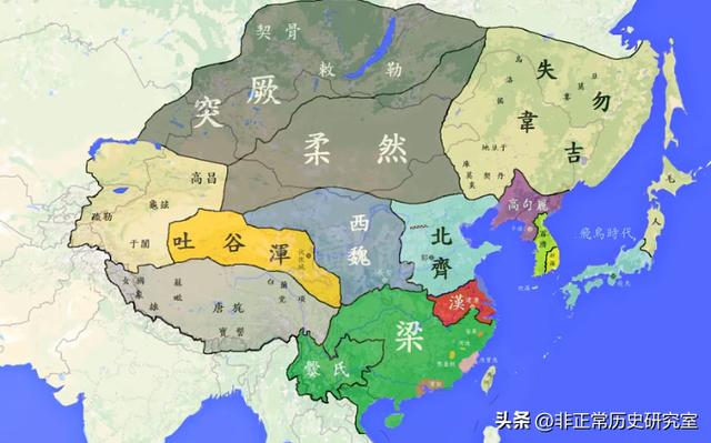 古代地图超清版全图突厥（从历史地图看困扰北方三千年的游牧民族的兴盛衰亡）(14)