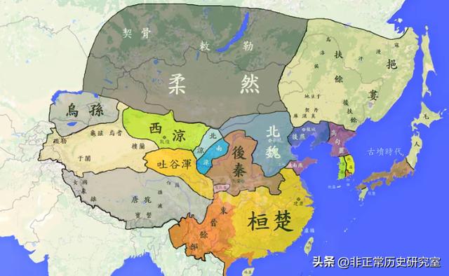 古代地图超清版全图突厥（从历史地图看困扰北方三千年的游牧民族的兴盛衰亡）(11)