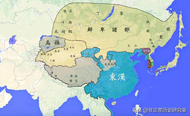 古代地图超清版全图突厥（从历史地图看困扰北方三千年的游牧民族的兴盛衰亡）(8)