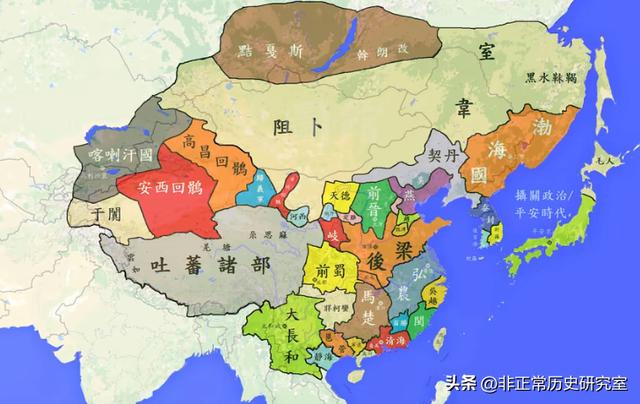 古代地图超清版全图突厥（从历史地图看困扰北方三千年的游牧民族的兴盛衰亡）(20)