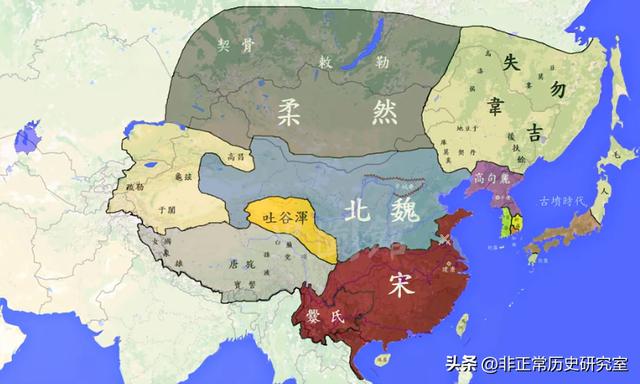 古代地图超清版全图突厥（从历史地图看困扰北方三千年的游牧民族的兴盛衰亡）(12)