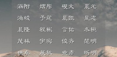 ​带炳的男孩名字的寓意，带火字旁的男孩名字？