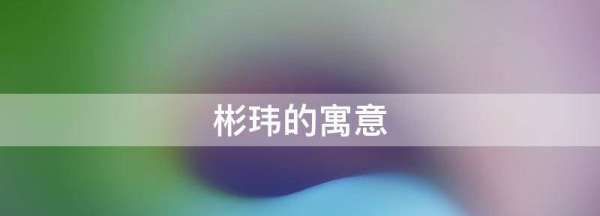 彬在名字当中的寓意,逸彬名字的寓意是什么图2