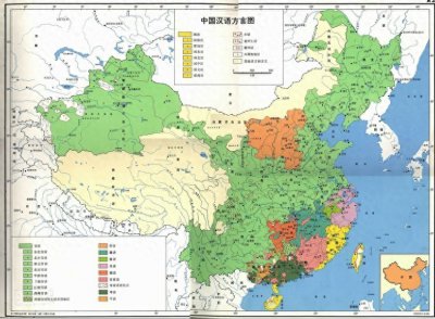 ​最简方言分区图：一图了解我国七大方言区