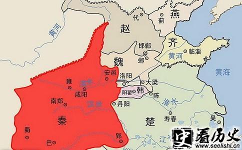 秦国的大致领土范围