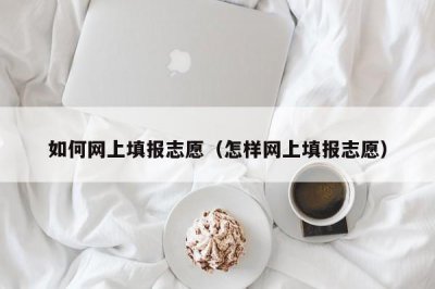 ​如何网上填报志愿（怎样网上填报志愿）