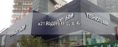 ​a21和以纯什么关系1001无标题 a21是以纯吗