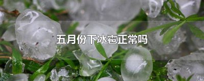 ​5月冰雹预兆 五月下冰雹预示