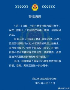 ​凌晨，赤膊男电梯内施暴！警方通报：刑拘！