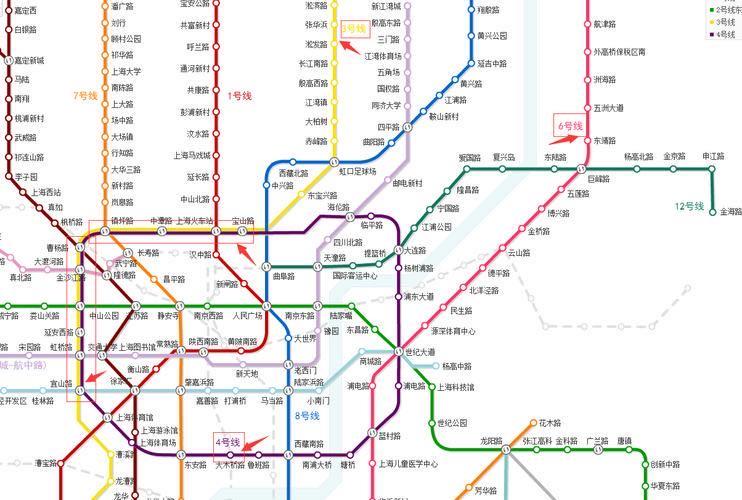 生活上海地铁3号线所有站点名称  1