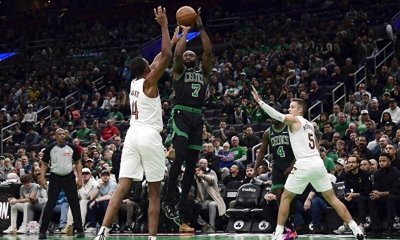 NBA杯-不败金身告破!塔图姆33+12 绿军轰22记三分终结骑士15连胜