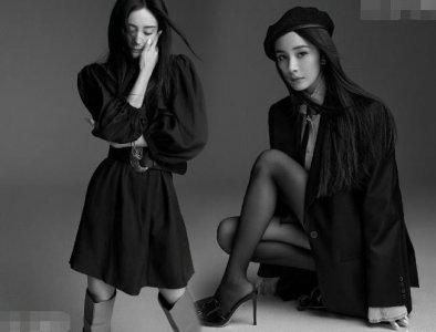 34岁杨幂拍性感大片,穿黑丝大秀极致漫画腿,身材曼妙太撩人